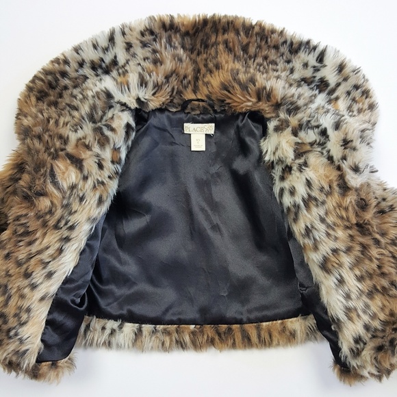 TCP Cropped Faux Fur Leopard Jacket - Sz XS (4) - Picture 3 of 6